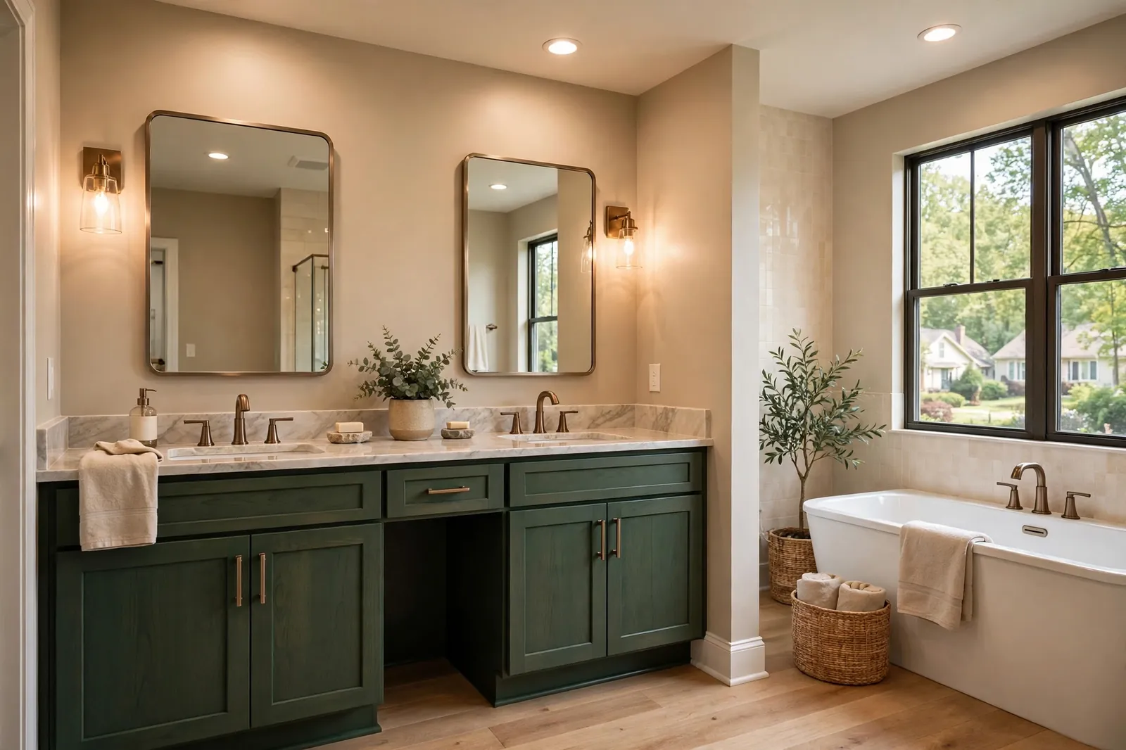 Bathroom Lighting Installation —  Hall Bathroom Refresh in St. Charles by Waldorf Bathroom Remodeling Company