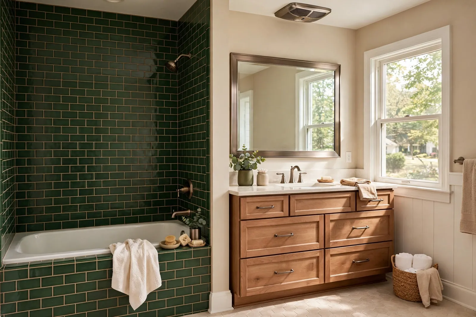 After photo, Full Bathroom Remodel in Pinefield, by Waldorf Bathroom Remodeling Company
